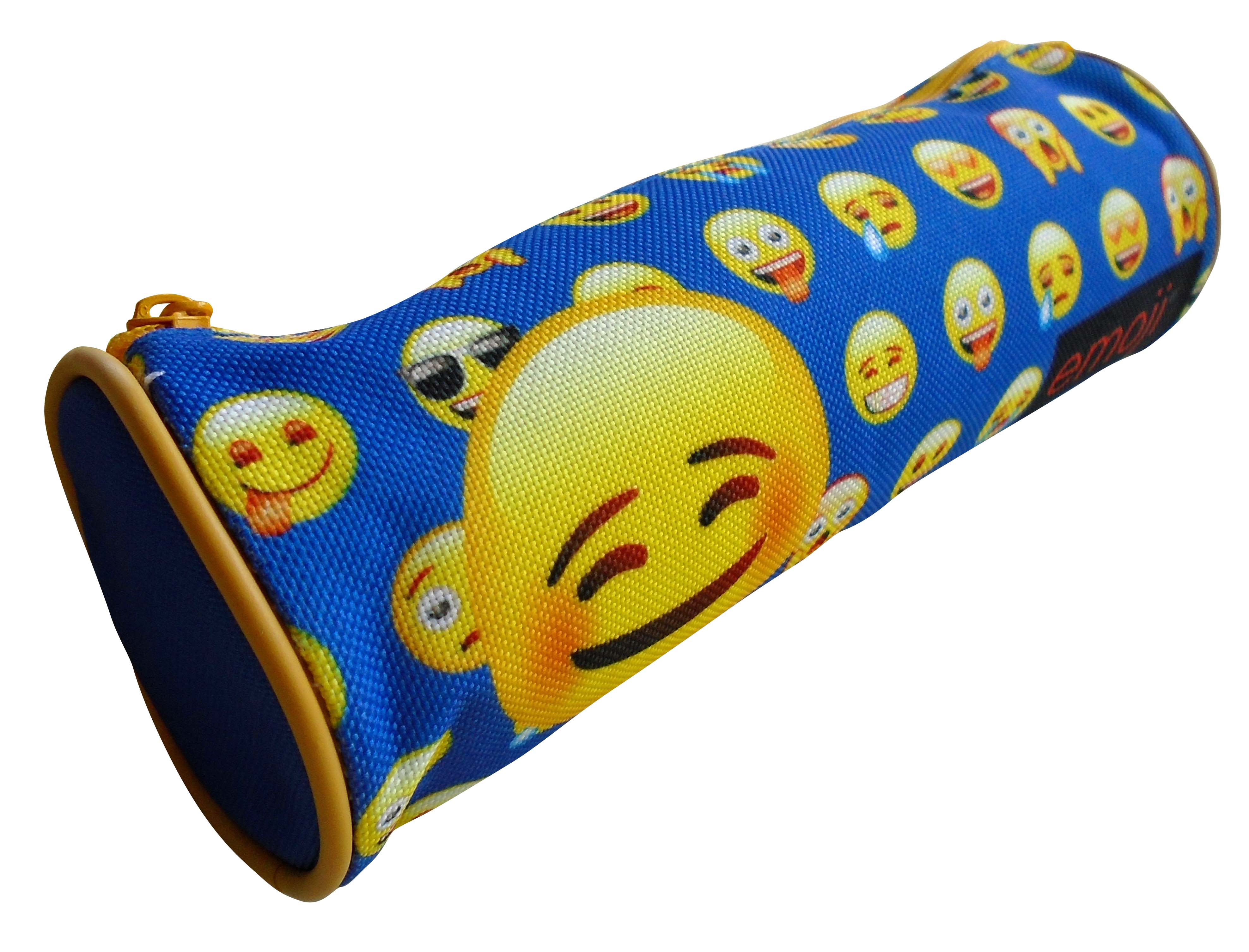 EMOJI Σχολική Κασετίνα Βαρελάκι Image 1++