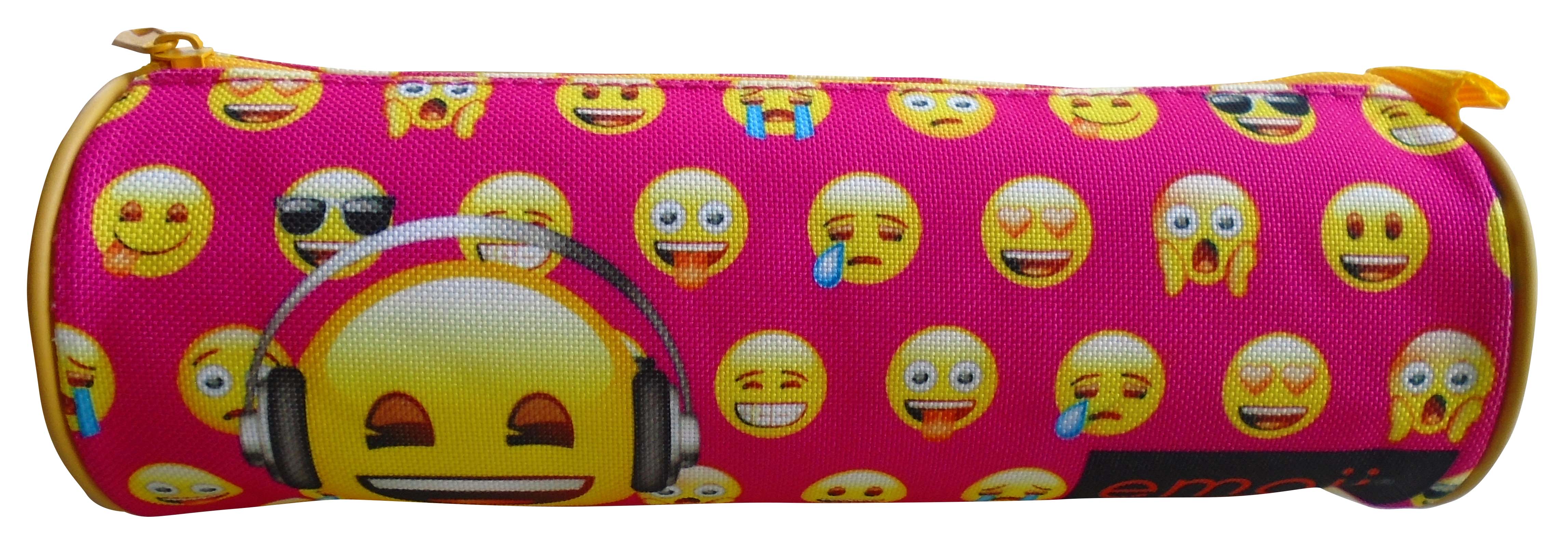 EMOJI Σχολική Κασετίνα Βαρελάκι Image 1++