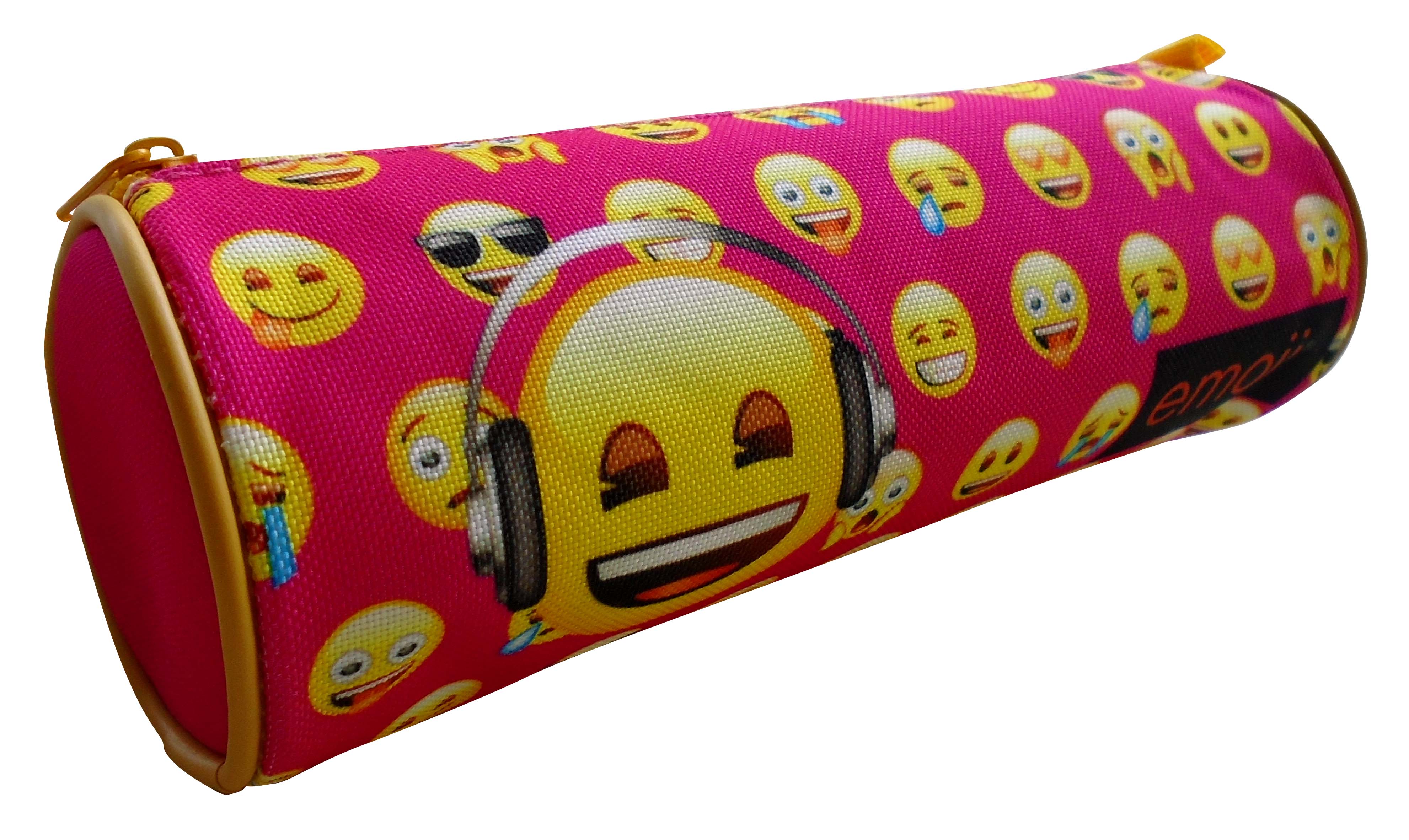 EMOJI Σχολική Κασετίνα Βαρελάκι Image 1++