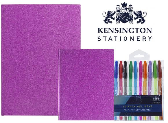 GLITTER ΤΕΤΡΑΔΙΑ ΚΑΙ ΣΤΥΛΟ GEL Image 1++