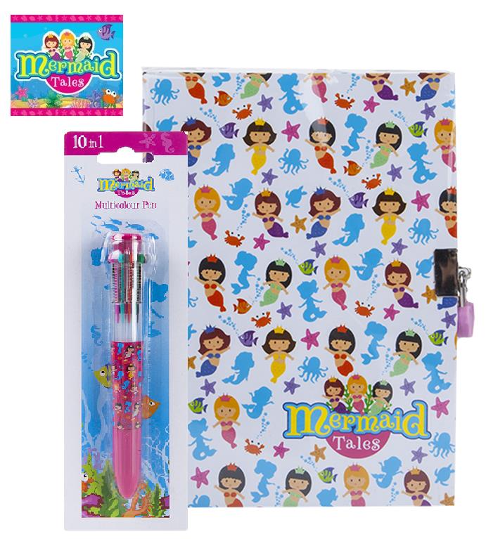 ΗΕΜΕΡΟΛΟΓΙΟ ΚΑΙ ΣΤΥΛΟ 10 ΣΕ 1 MERMAID TALES Image 1++