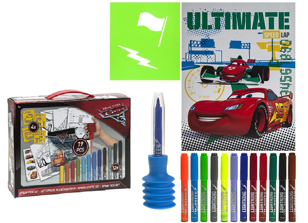 Σετ Στυλό Σπρέϊ CARS 3 Image 1++