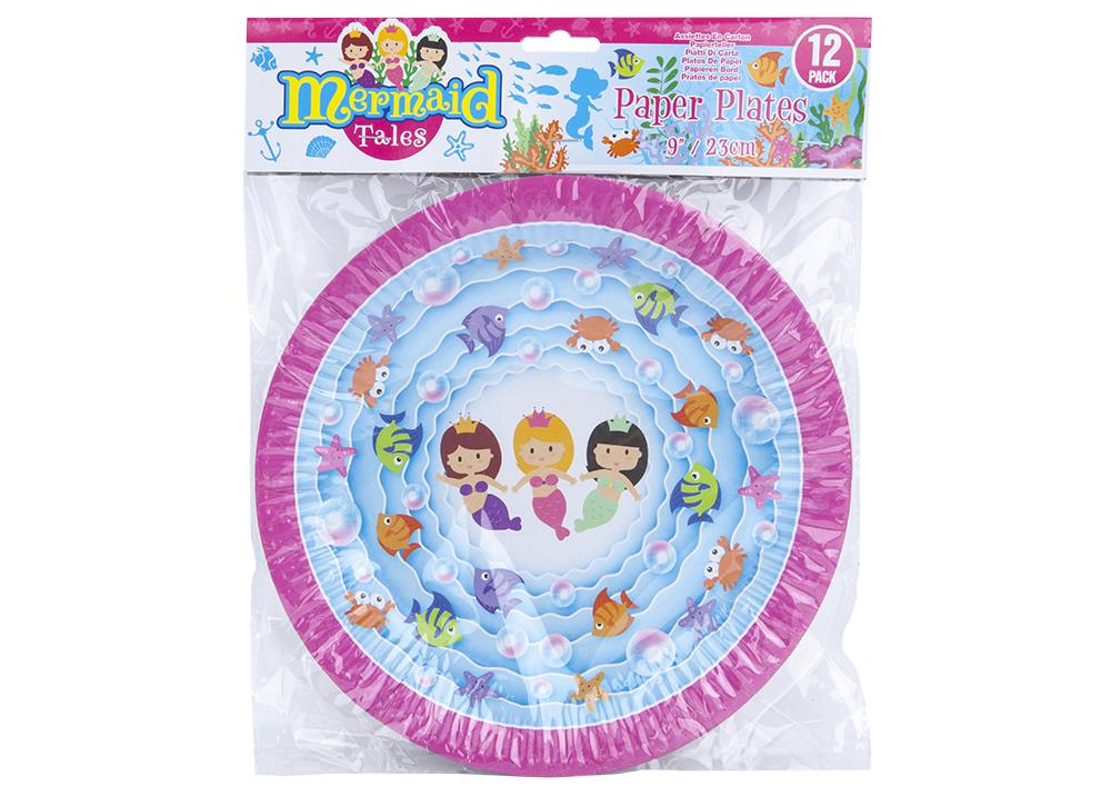 Χάρτινα Πιάτα Γοργόνα