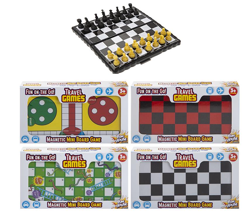 4 Μαγνητικά Επιτραπέζια Παιχνίδια Ταξιδιού