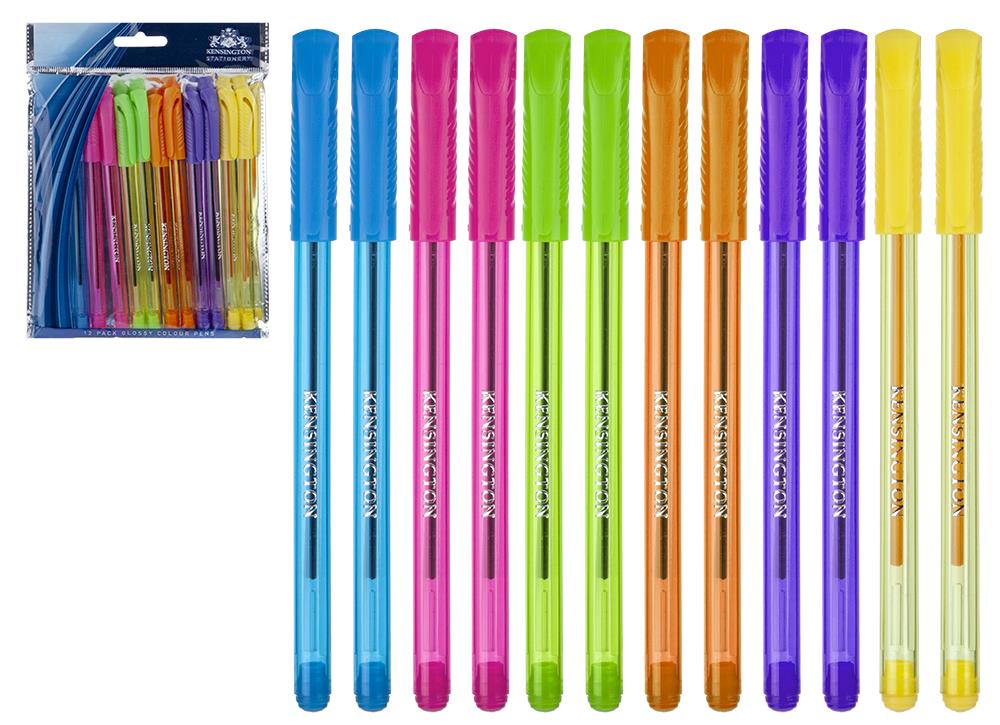 12 Χρωματιστά Στυλό 6 Διαφορετικά Χρώματα Image 1++