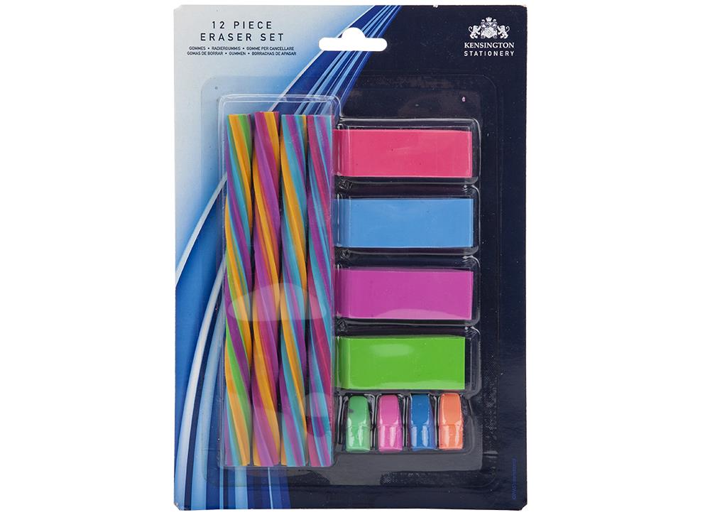 Σετ Γόμες με Fluo Χρώματα Image 1++