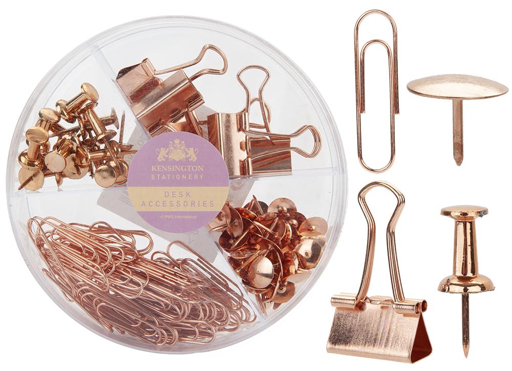 PLATED PAPERCLIP AND PIN SET