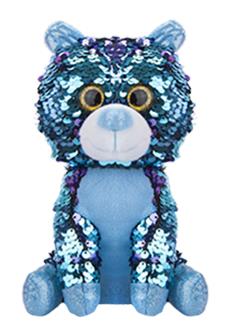 Λούτρινο Μπλε Αρκουδάκι με Πούλιες και Φωτεινά Μάτια GLITZIES Image 1++