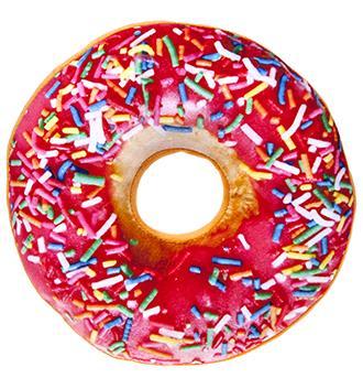 PRINTED DONUT PLUSH 24CM Image 1++