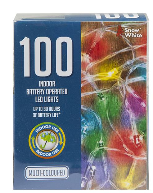 100 MULTI LED LIGHTS BATTERY OPERATED Image 1++