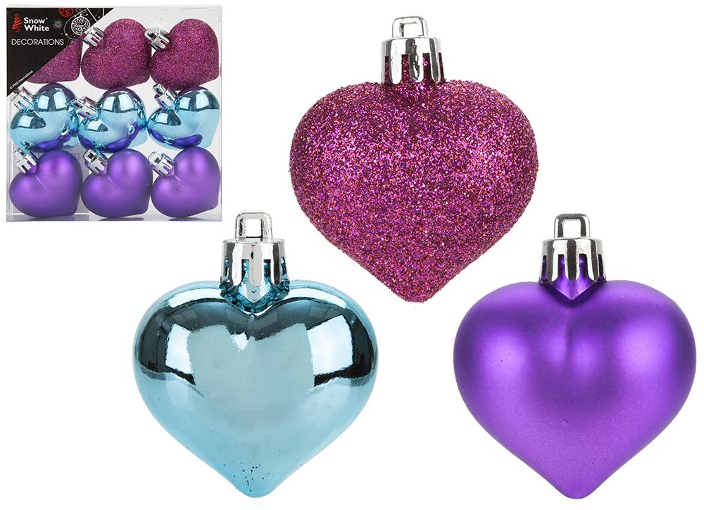 9 Χριστουγιεννιάτικες Μπάλες Καρδούλες Image 1++