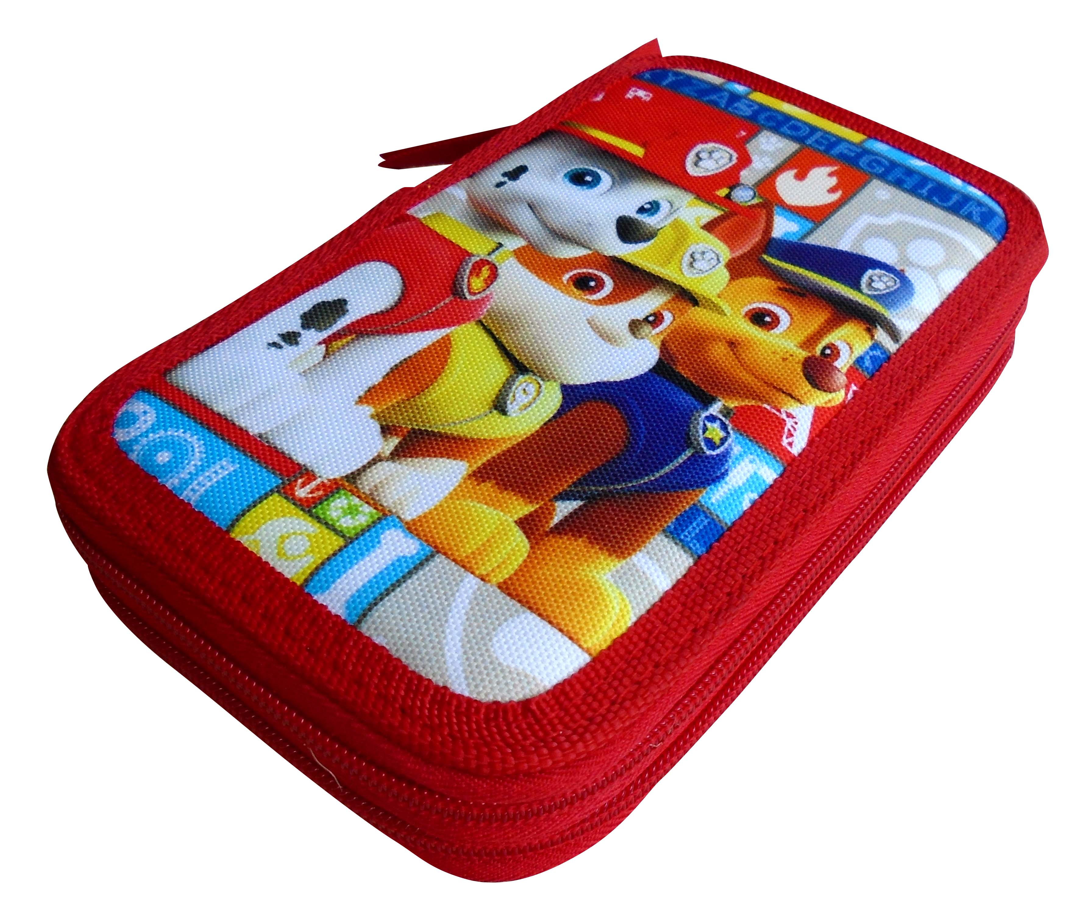 PAW PATROL Σχολική Κασετίνα Διπλή Γεμάτη Image 1++