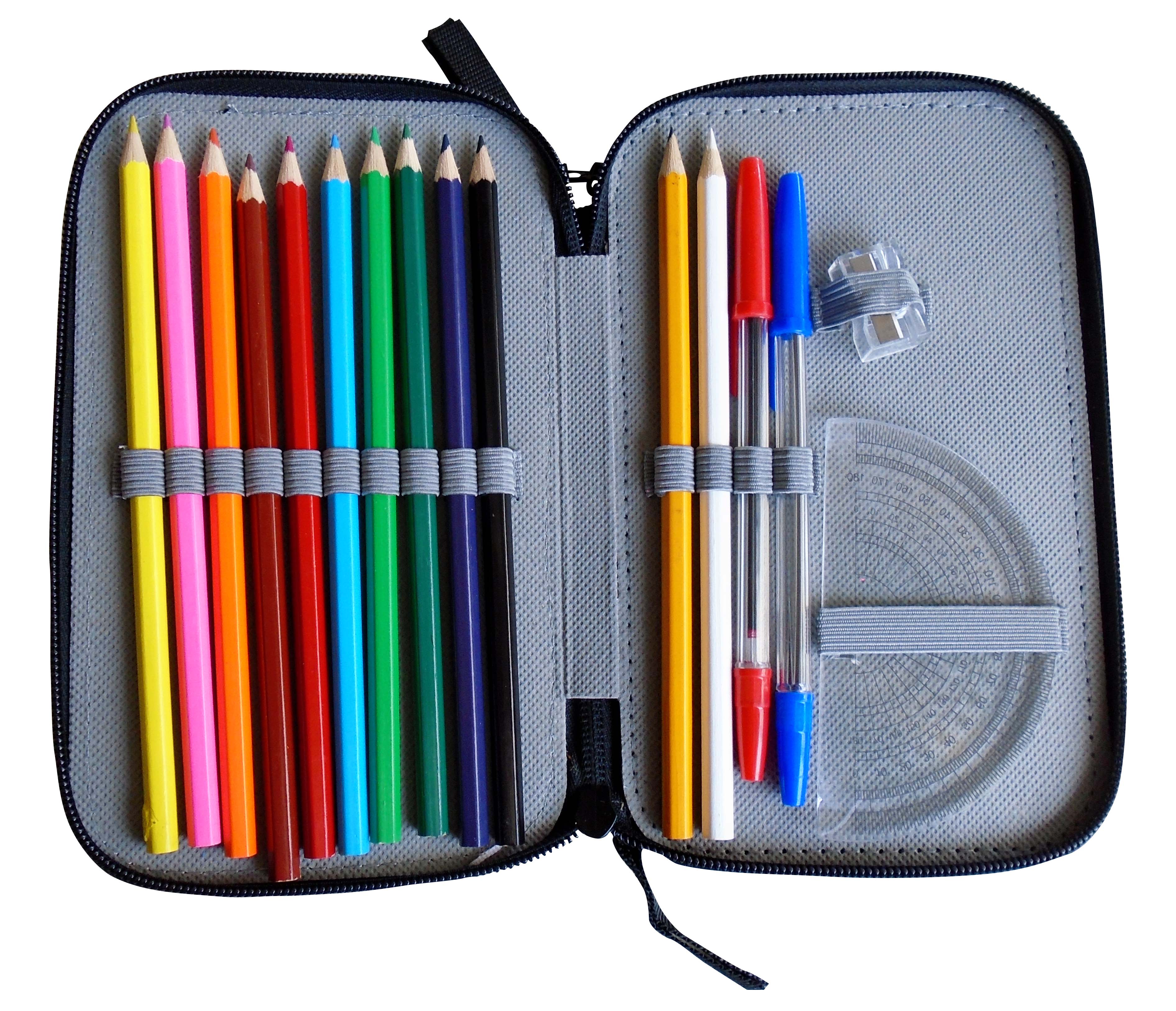 NINJA TURTLES Σχολική Κασετίνα Διπλή Γεμάτη Image 1++