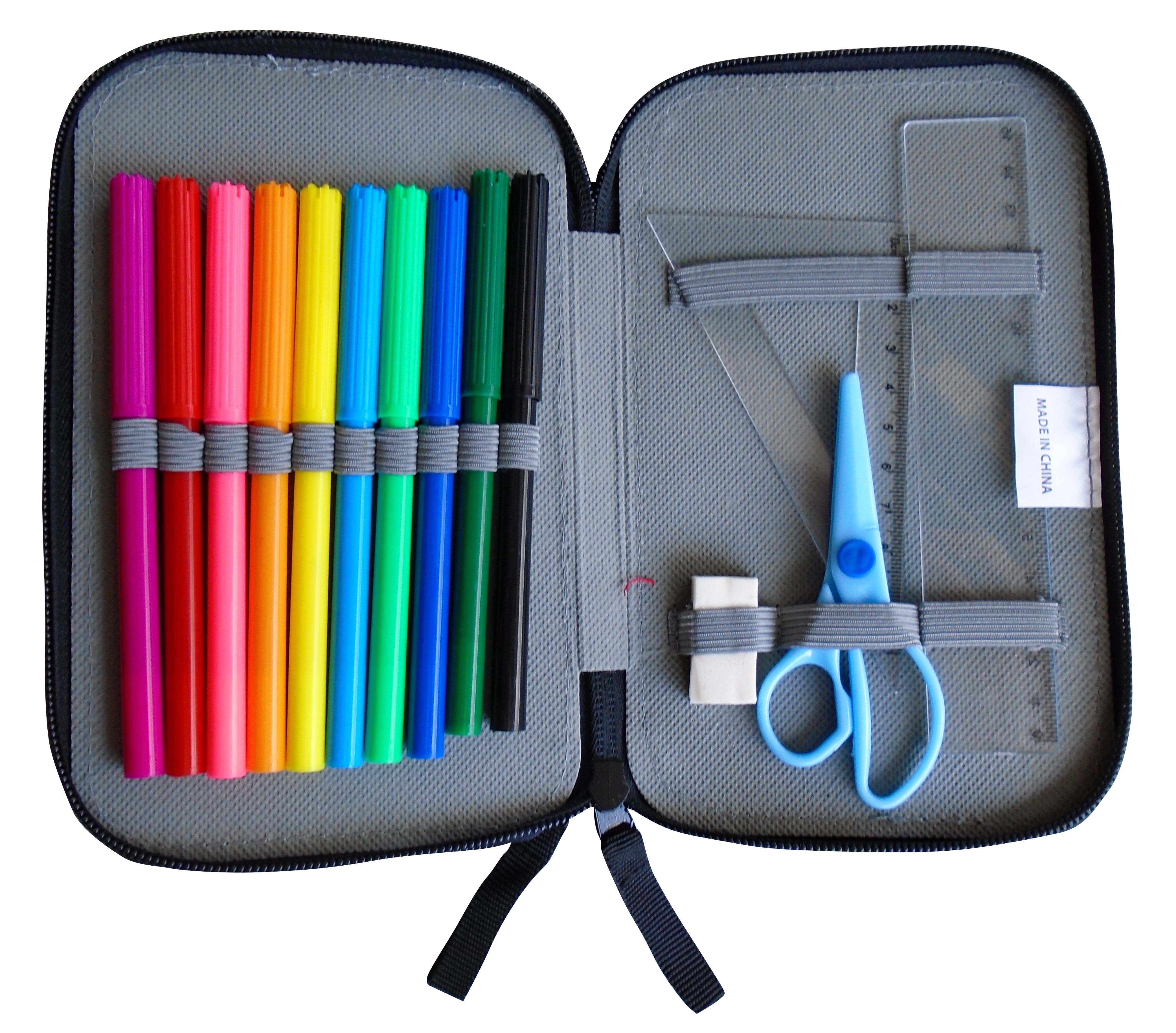 NINJA TURTLES Σχολική Κασετίνα Διπλή Γεμάτη Image 1++