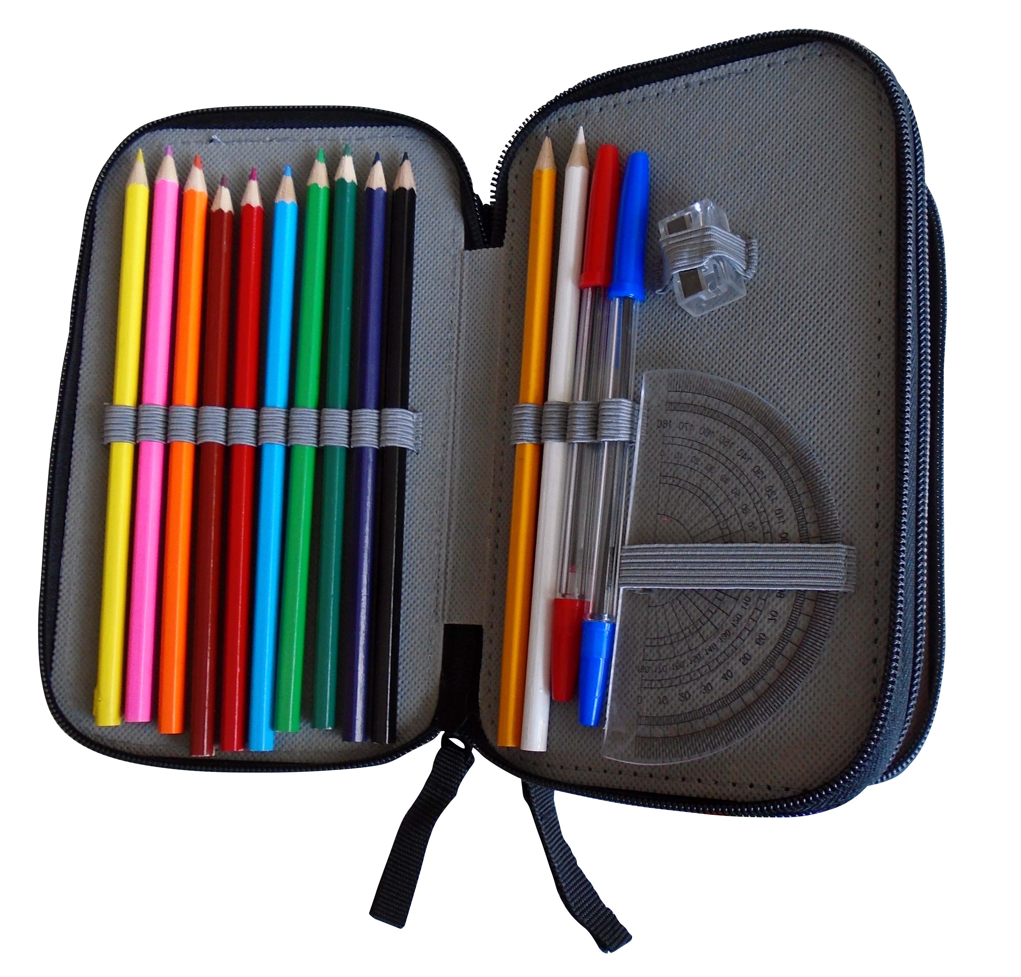 NINJA TURTLES Σχολική Κασετίνα Διπλή Γεμάτη Image 1++