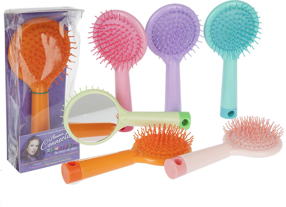 Μεγάλη Βούρτσα Μαλλιών με Καθρέφτη