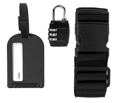 Σετ Ταξιδίου Λουκέτο, Ετικέτα, Λουρί Image 1++