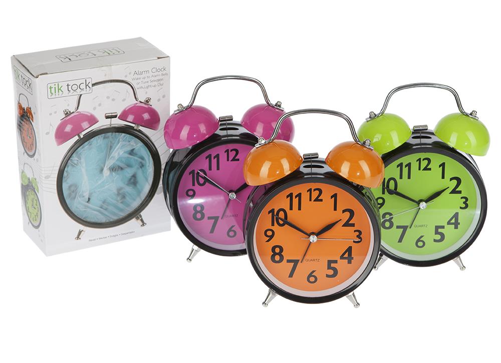 Ξυπνητήρι Διπλό Μεταλλικό με Φως Image 1++