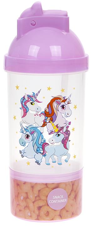 Παιδικά Παγούρια με θήκη για σνακ και καλαμάκι Image 1++