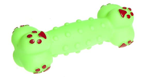 SQUEAKY DUMBELL BONE TOYS Image 1++