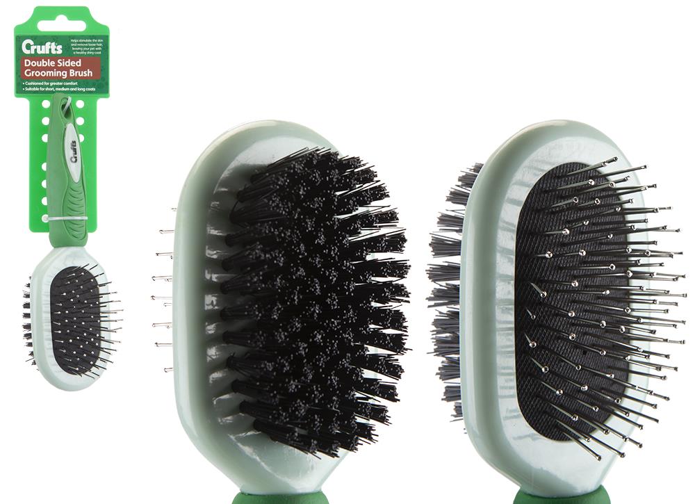 Μαλακή Βούρτσα Σκύλων Διπλής Καρφίτσας Image 1++