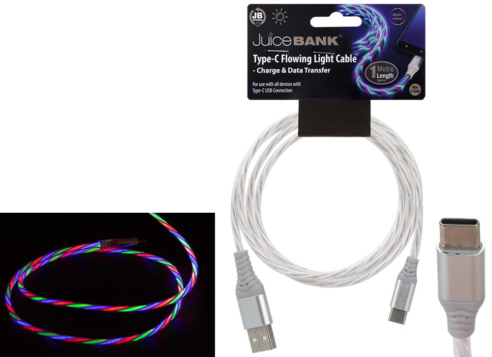 Καλώδιο Φόρτισης Type C με Φως Image 1++