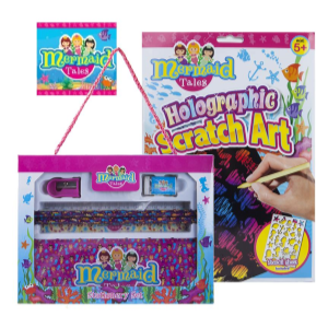 ΣΕΤ ΔΩΡΟΥ ΜΕ ΧΑΡΤΙΚΑ MERMAID TALES