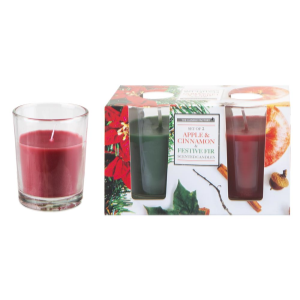 Γυάλινα Βαζάκια με Αρωματικό Κερί