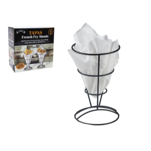 Σετ 2 Χωνάκια για Τηγανητές Πατάτες και 10 χάρτινοι κώνοι